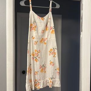White floral old navy dress